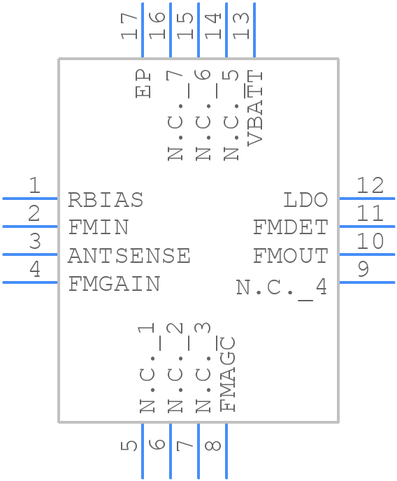 MAX2181ETE/V+ - Analog Devices - PCB symbol