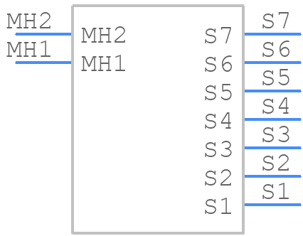 10035691-032LF - Amphenol - PCB symbol