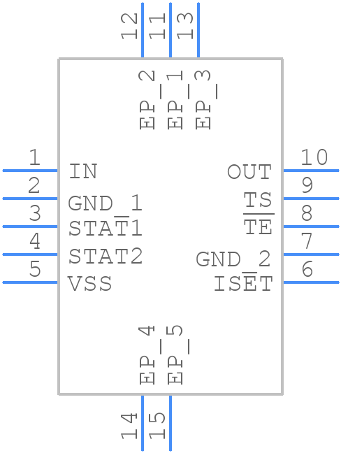 BQ24081QDRCRQ1 - Texas Instruments - PCB symbol
