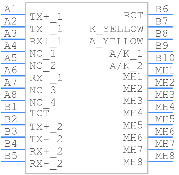 6620004-1 - TRP Connector - PCB symbol