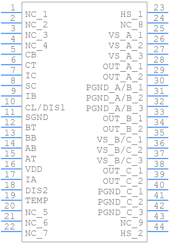 SA306AHR - Apex Microtechnology - PCB symbol