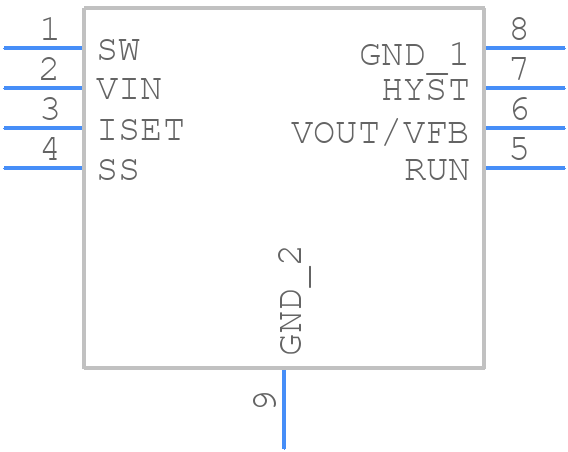 LTC3642EMS8E-3.3#PBF - Analog Devices - PCB symbol