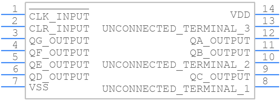 HCC4024BDT - STMicroelectronics - PCB symbol