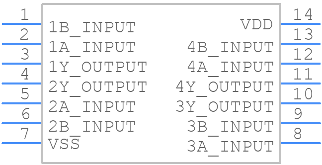 HCC4030BDT - STMicroelectronics - PCB symbol