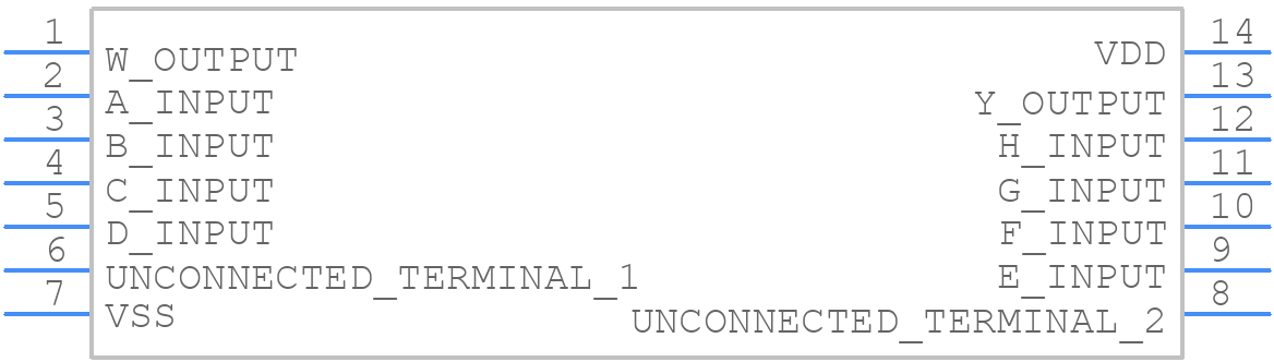 HCC4068BDT - STMicroelectronics - PCB symbol
