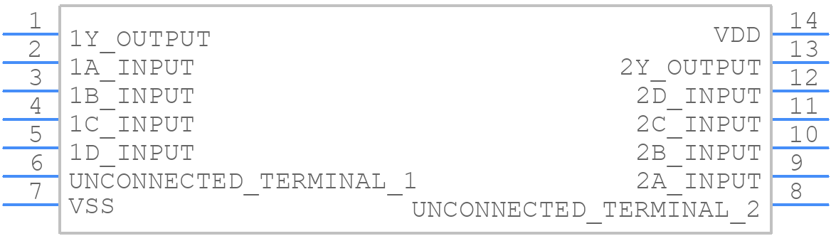 HCC4072BDT - STMicroelectronics - PCB symbol