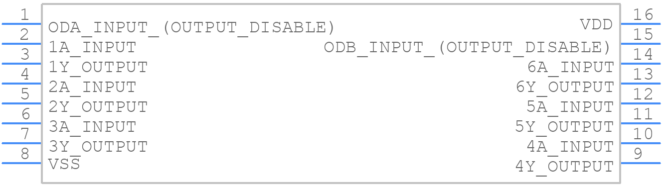 HCC4503BDT - STMicroelectronics - PCB symbol
