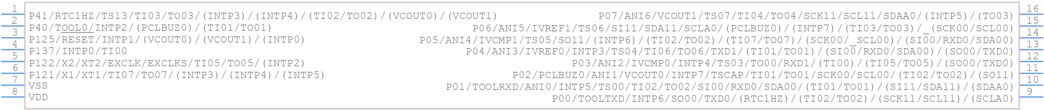 R5F1214CMSP#30 - Renesas Electronics - PCB symbol