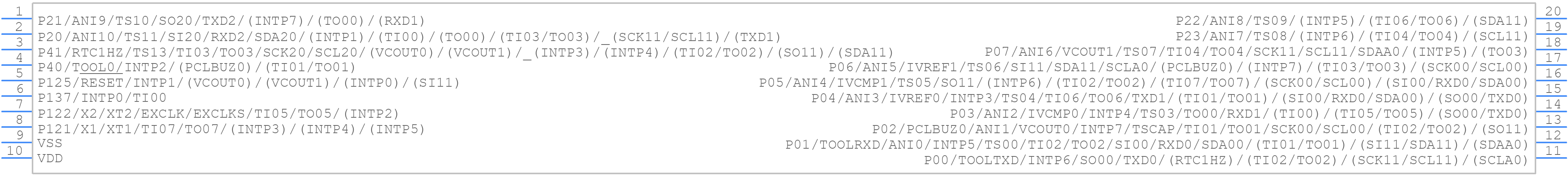 R5F1216AMSP#50 - Renesas Electronics - PCB symbol