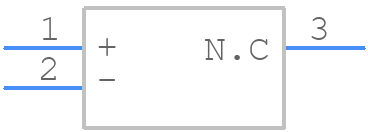 LM4040AEM3-2.1+T - Analog Devices - PCB symbol