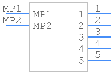 SM05B-SHLS-TF(LF)(SN) - JST (JAPAN SOLDERLESS TERMINALS) - PCB symbol