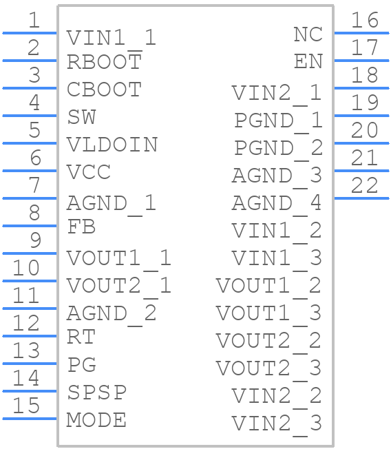 TPSM63608RDFR - Texas Instruments - PCB symbol
