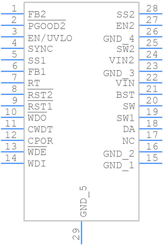 LT3641IFE#PBF - Analog Devices - PCB symbol