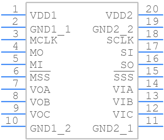 ADUM4153BRIZ-RL - Analog Devices - PCB symbol