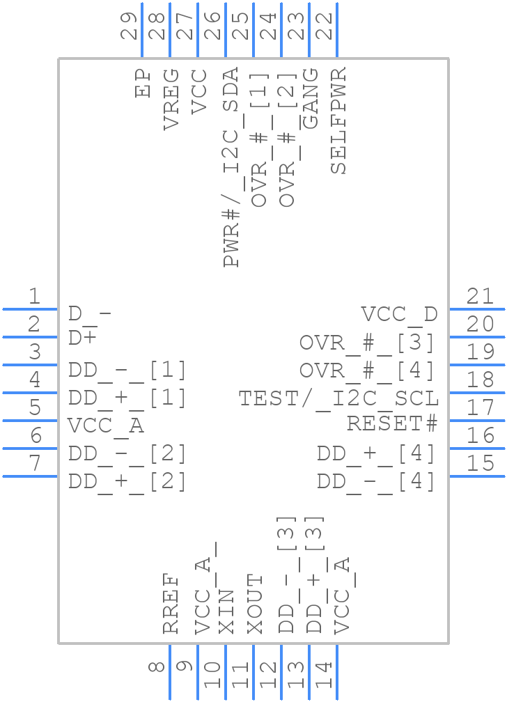 CY7C65632-28LTXCT - Infineon - PCB symbol