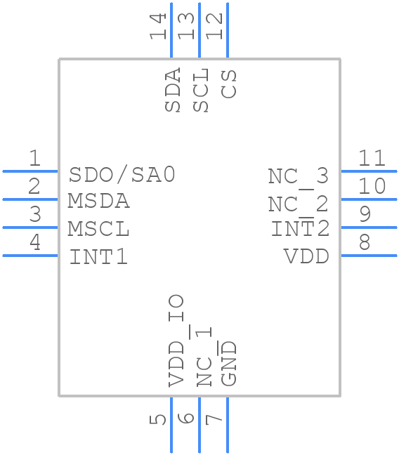 ASM330LHHXG1TR - STMicroelectronics - PCB symbol