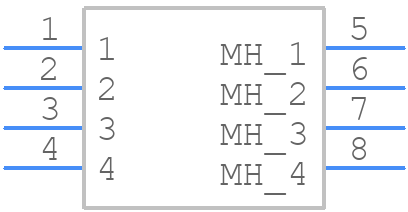 M80-8670405 - Harwin - PCB symbol