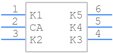 PESD5V0S5UD-QX - Nexperia - PCB symbol