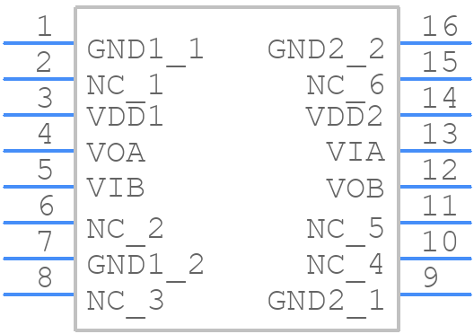 ADUM2286BRIZ-RL - Analog Devices - PCB symbol