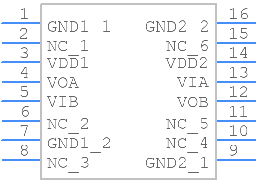 ADUM2286CRIZ-RL - Analog Devices - PCB symbol