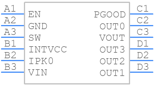 LTC3336ACBZ-1-R7 - Analog Devices - PCB symbol
