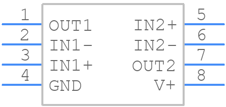LM393LVQDDFRQ1 - Texas Instruments - PCB symbol