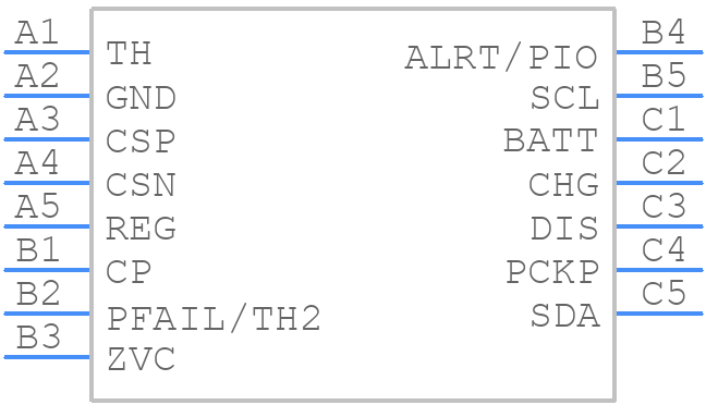 MAX17332X22+T - Analog Devices - PCB symbol