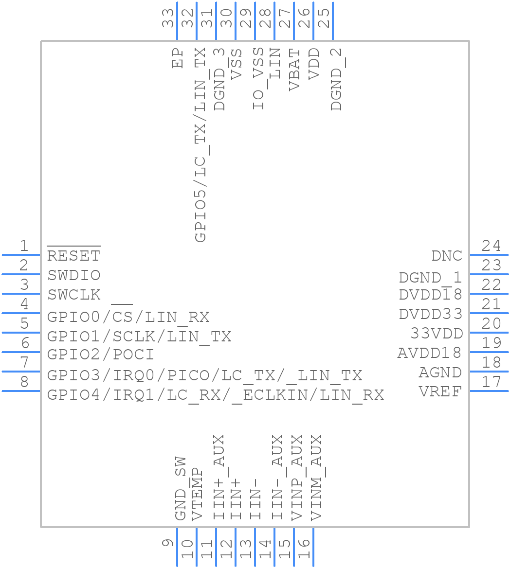 ADUCM342WFSBCPZ-RL - Analog Devices - PCB symbol