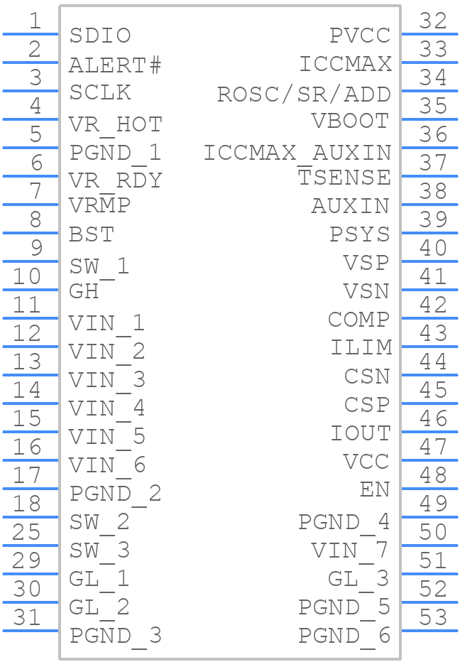 NCP81568MNTXG - onsemi - PCB symbol