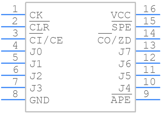 TC74HC40103AP(F) - Toshiba - PCB symbol