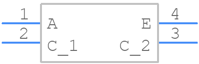 SFH610A-4 - Vishay - PCB symbol