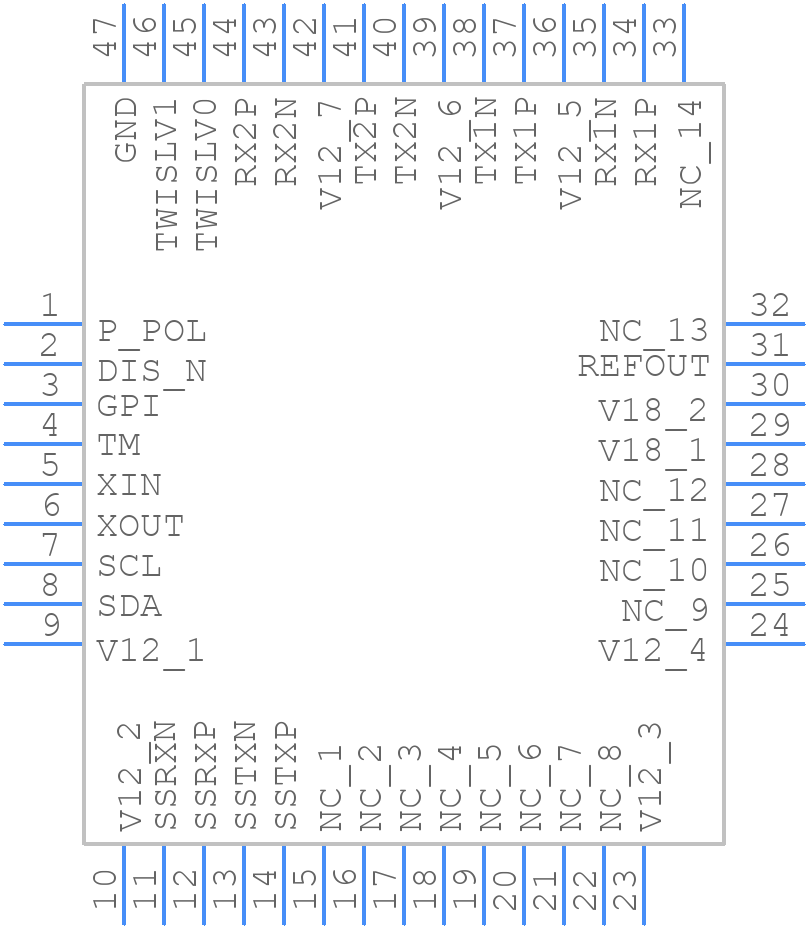 MCDP6200C1 - Kinetic Technologies - PCB symbol