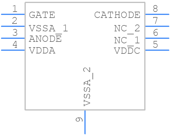 LT4322RDDM#PBF - Analog Devices - PCB symbol