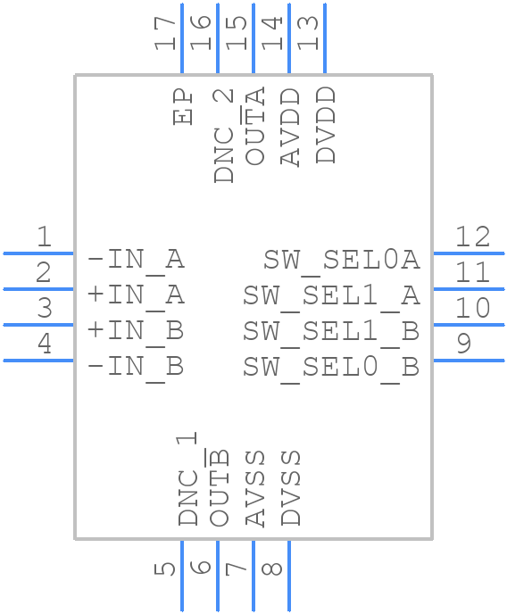 ADA4352-2ACPZ - Analog Devices - PCB symbol