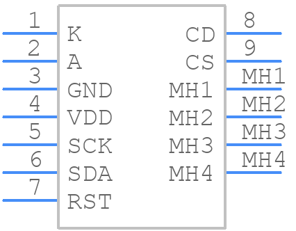 ERM19264-4 - East Rising - PCB symbol