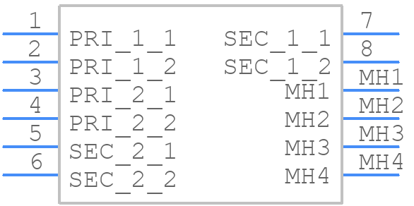 201-7432 - RS Pro - PCB symbol