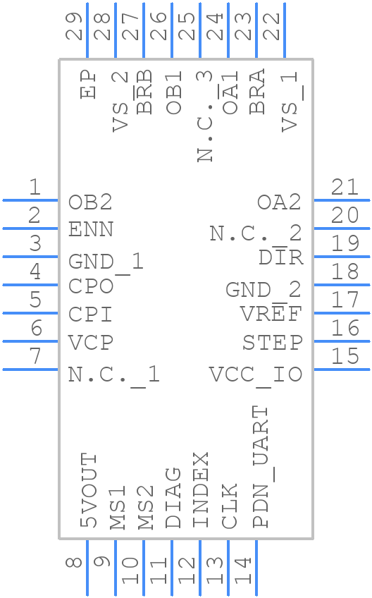 TMC2224-LA - Analog Devices - PCB symbol