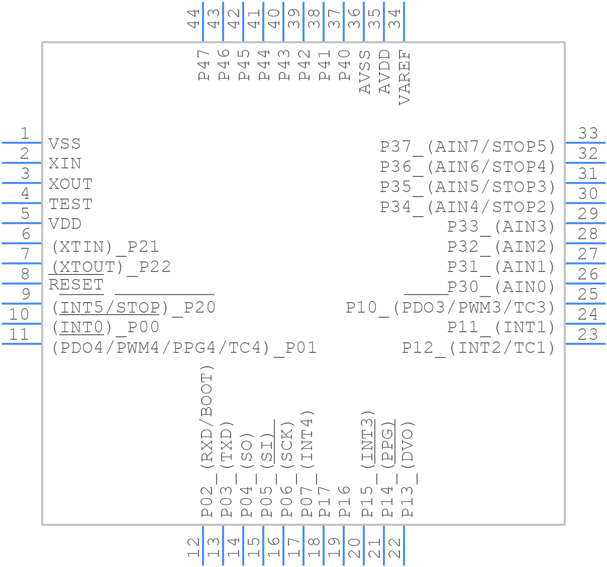 TMP86FH47BUG(CZHZ) - Toshiba - PCB symbol