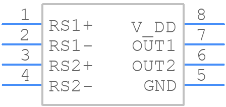 MAX44285TAUA+ - Analog Devices - PCB symbol