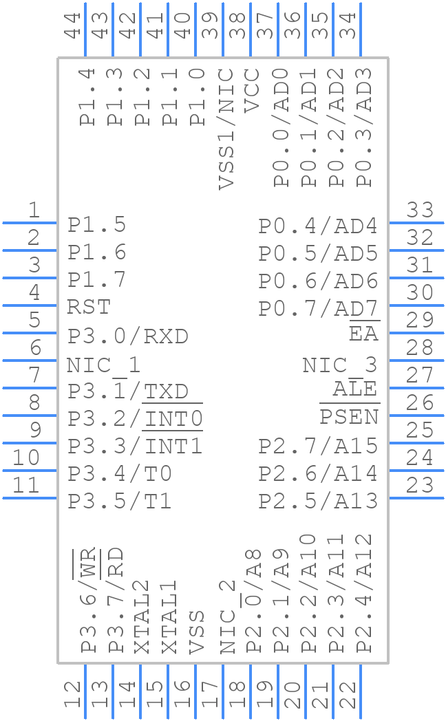 AT80C31X2-RLTUM - Microchip - PCB symbol