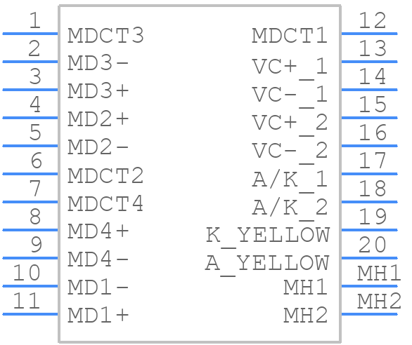 AR11-4522I - Allied Components International - PCB symbol