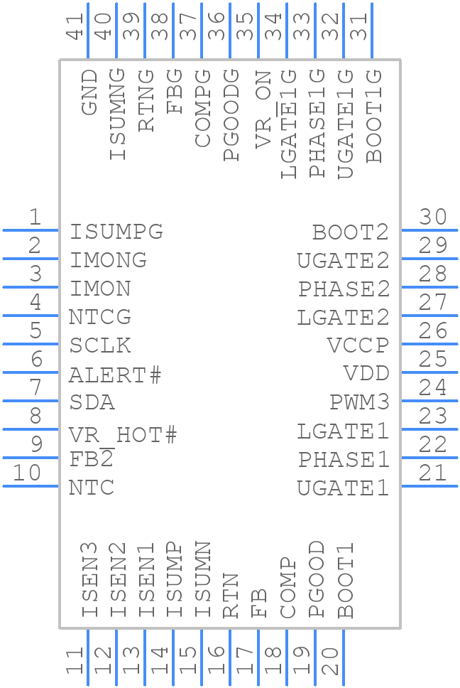 ISL95839HRTZ - Renesas Electronics - PCB symbol