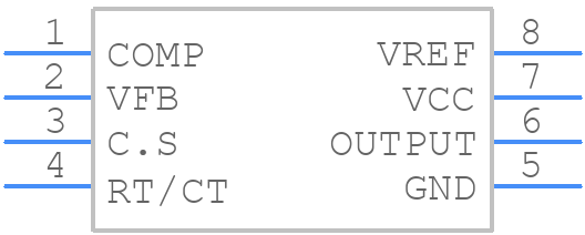 UC3842AD - onsemi - PCB symbol