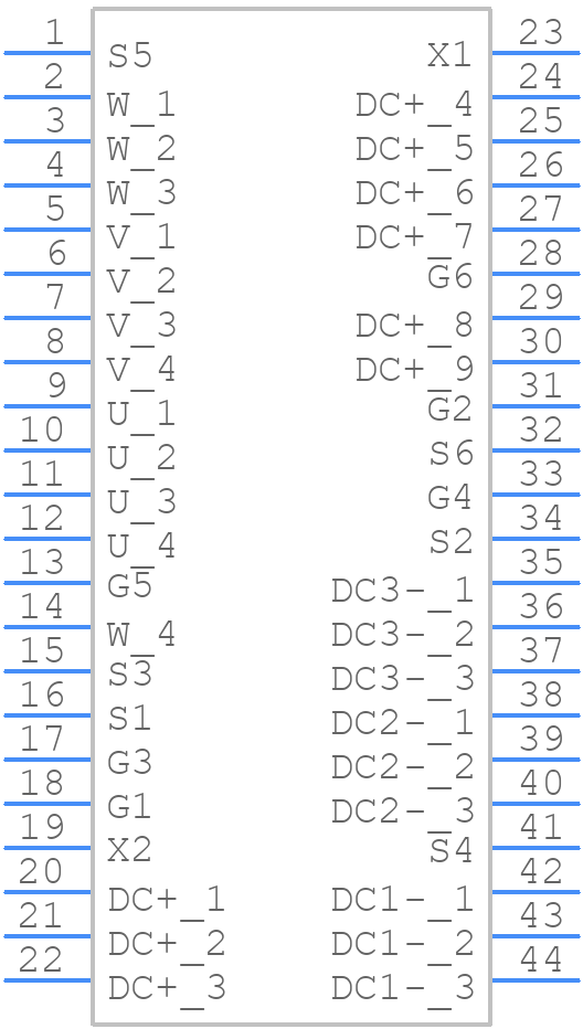 FS13MR12W2M1HB70BPSA1 - Infineon - PCB symbol