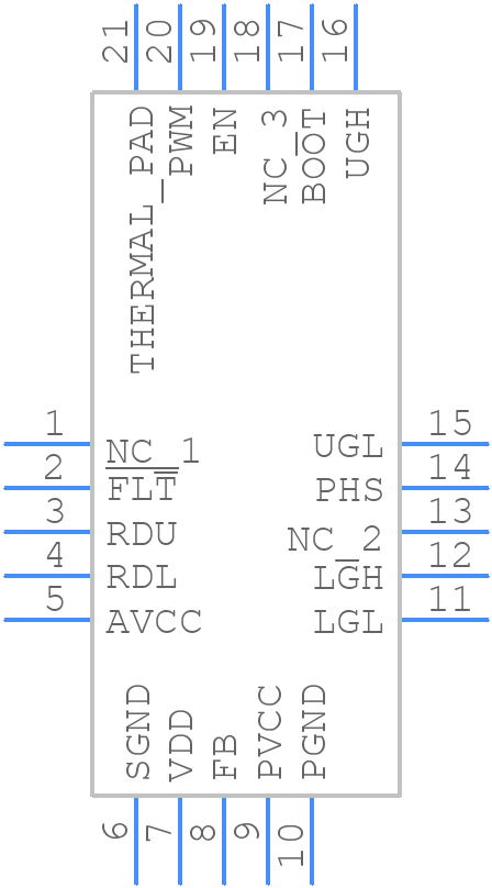 ISL71441MRZ-T - Renesas Electronics - PCB symbol