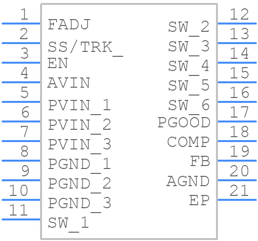 LM21212MHX-2 - Texas Instruments - PCB symbol