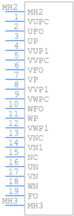 PM150CG1B065 - Mitsubishi - PCB symbol