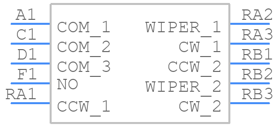 PTM902-020S-502B2 - Bourns - PCB symbol