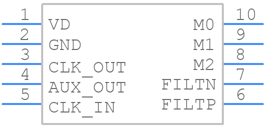CS2300P-DZZ - Cirrus Logic - PCB symbol