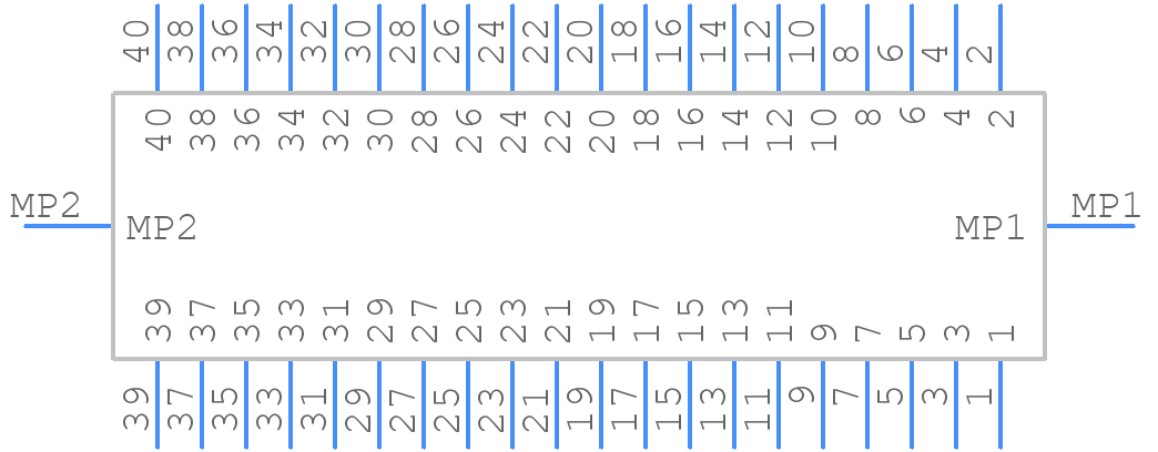 DS1020-08-40VBT11-R - Connfly - PCB symbol